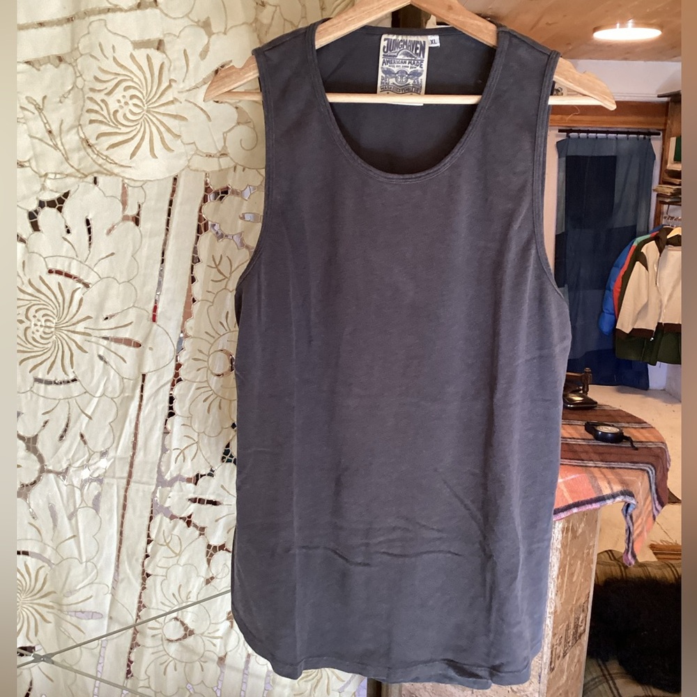 Jungmaven Truro Tank Top Gray Hemp Blend XL
